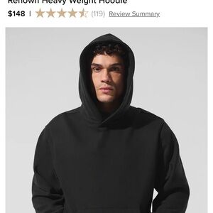 ALO Yoga Classic Black Hoodie